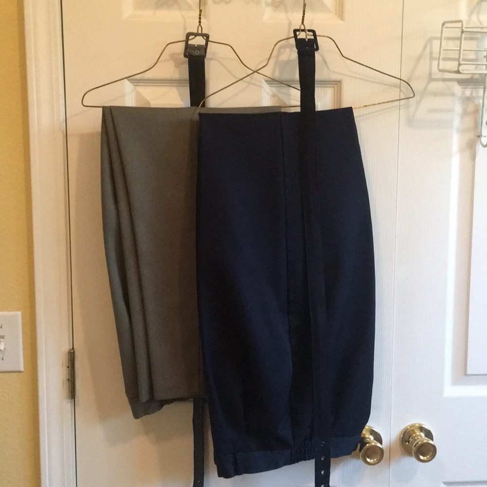 2 Dress Barn Pleated Slacks w/Belts